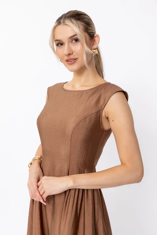 Rochie C8631 maro Caramel [7]