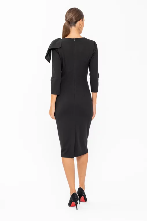 Rochie C8646 neagra Caramel [4]