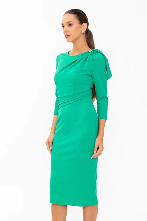 Rochie C8646 verde Caramel [4]