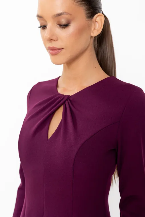 Rochie C8653 burgundy Caramel [2]