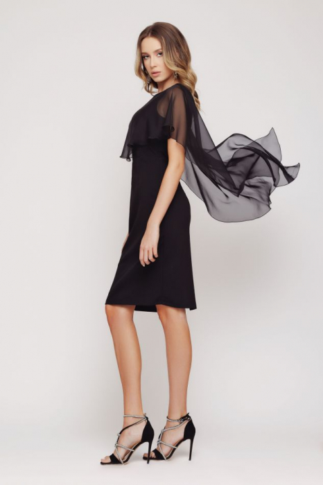 Rochie EV1M4205 neagra Mizar