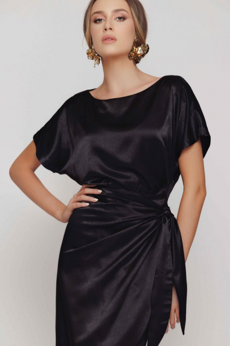 Rochie EV1MZ4208 petrecuta neagra Mizar [3]