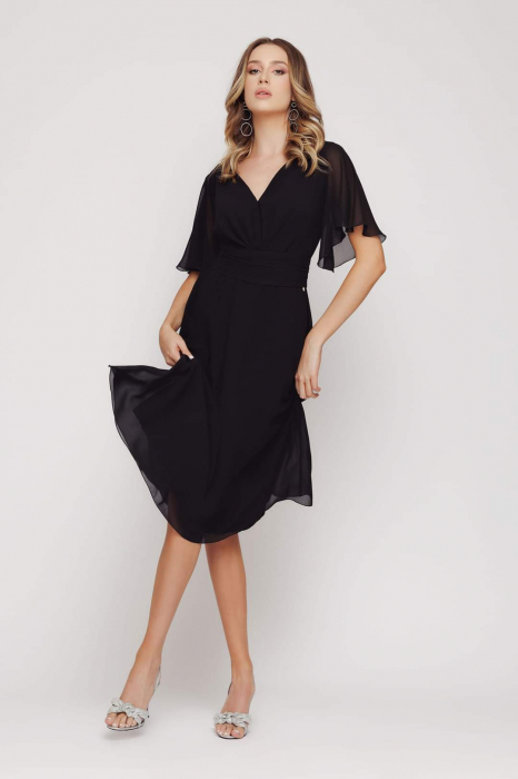 Rochie EV1MZ4226 neagra Mizar