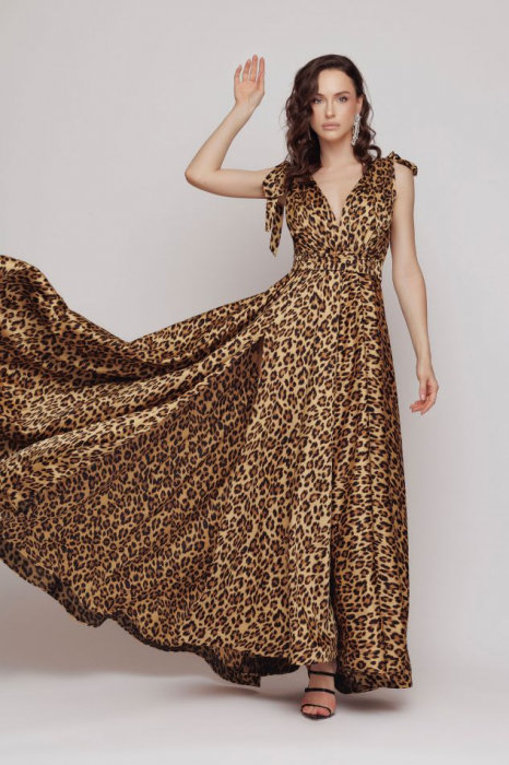 Rochie EVMZ4209 leopard Mizar