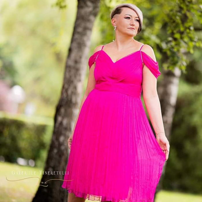 Rochie fucsia m nat Ginette [6]