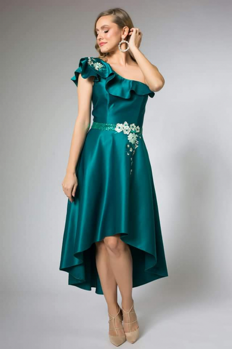 Rochie gala verde Fany Lux