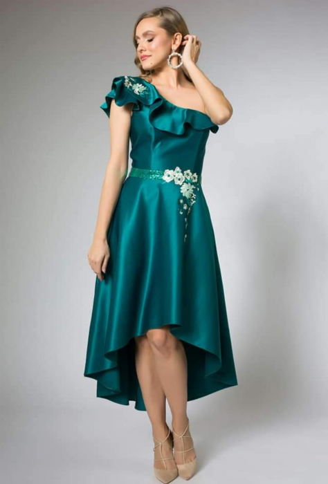 Rochie gala verde Fany Lux