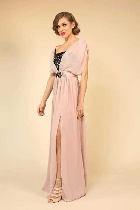 Rochie lunga nude Fany Lux [2]