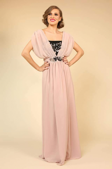 Rochie lunga nude Fany Lux [3]