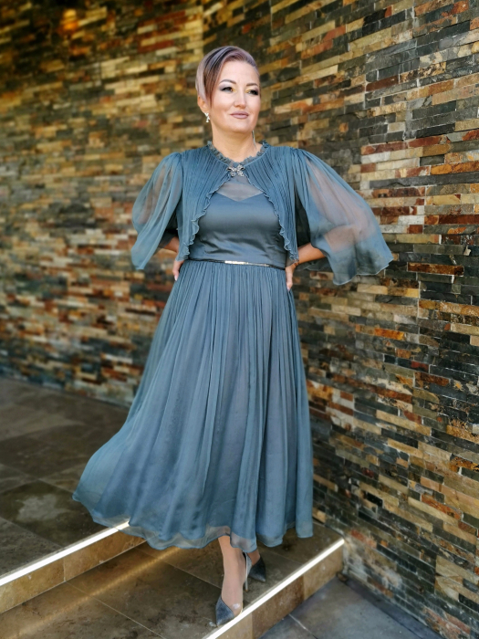 Rochie m.nat petrol leonard collection