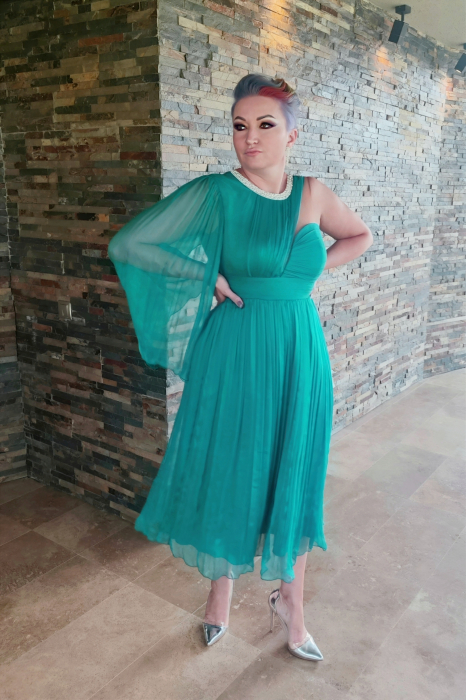 Rochie M5071/T68 verde Ginette [2]