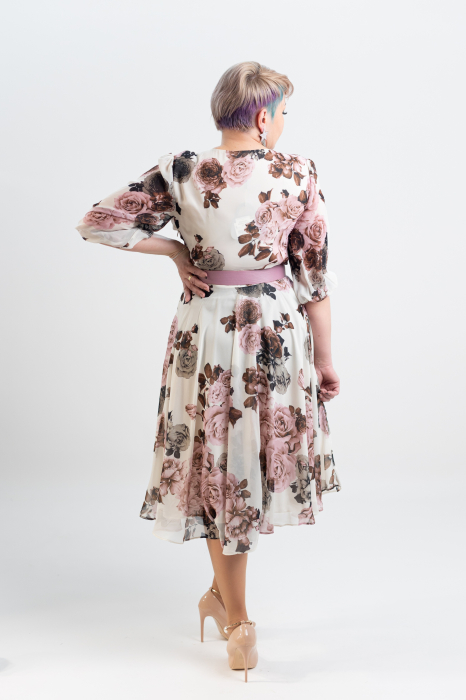 Rochie T103 flori ivoar [4]