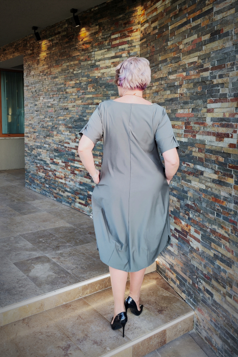 Rochie T105 palarie kaki [6]