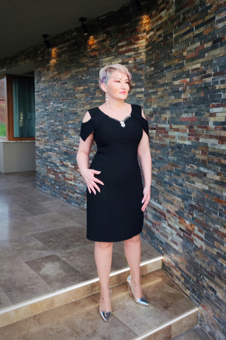 Rochie T107 neagra [2]