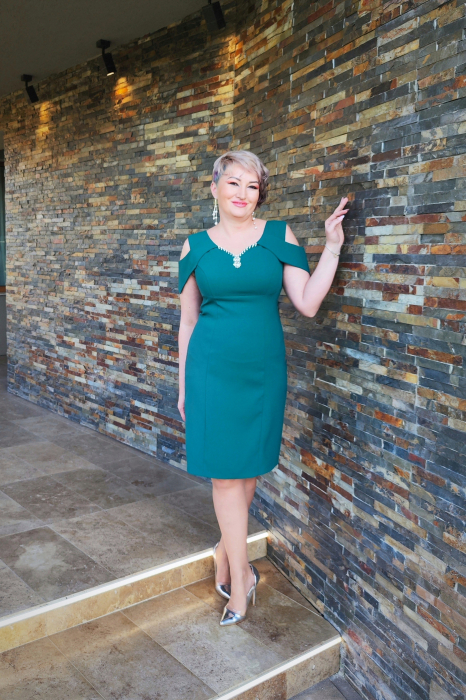 Rochie T107 verde [3]