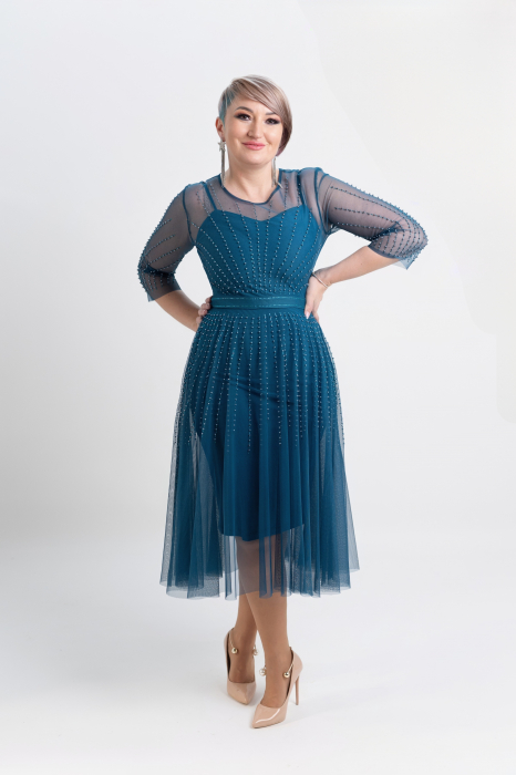 Rochie T116 petrol [3]