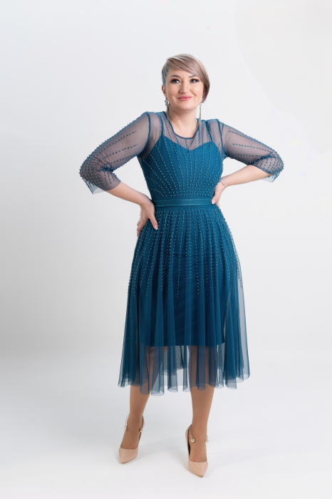 Rochie T116 petrol [2]