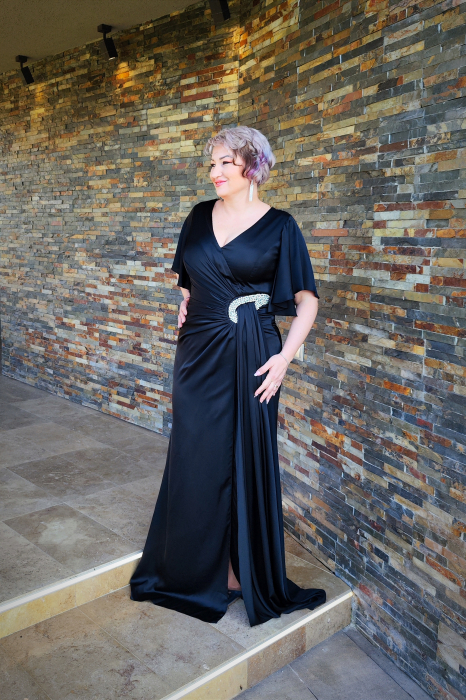 Rochie T117 neagra [3]