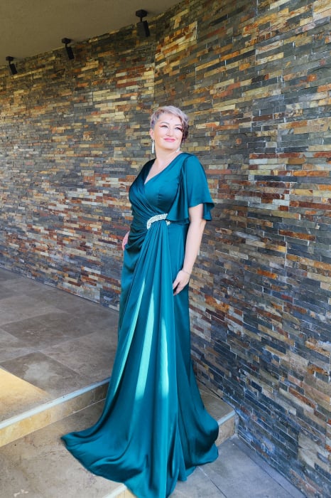 Rochie T117 verde [3]