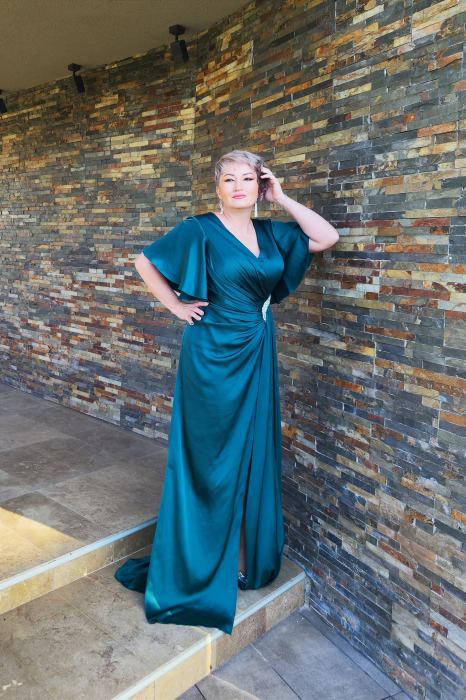 Rochie T117 verde [4]