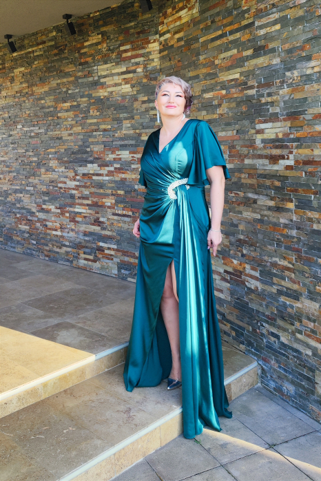 Rochie T117 verde [5]