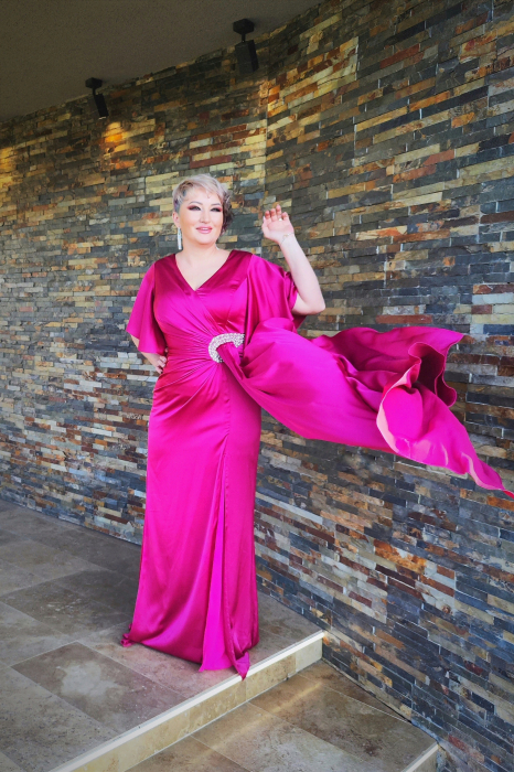 Rochie T117 zmeura [3]