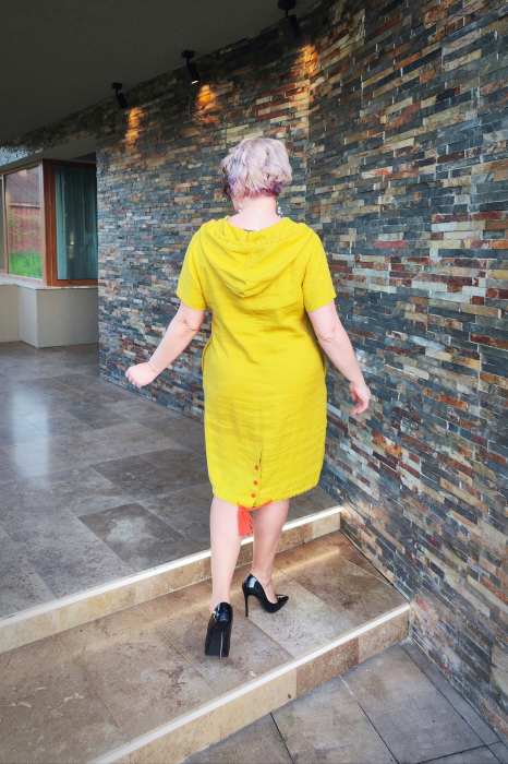 Rochie T119 galben [5]