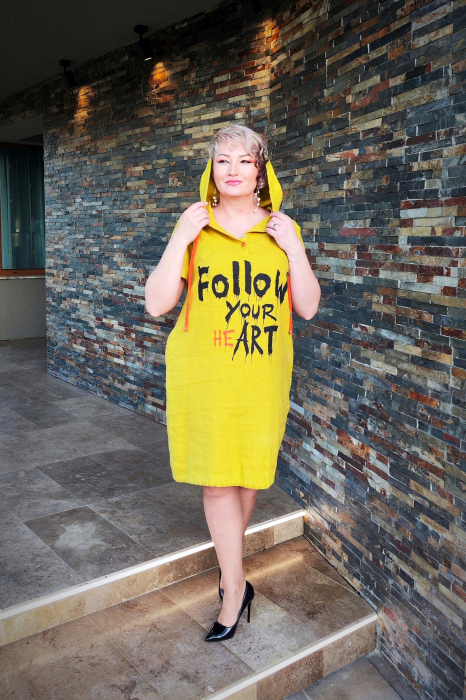 Rochie T119 galben [3]