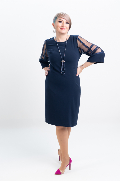 Rochie T120 bleumarine [6]