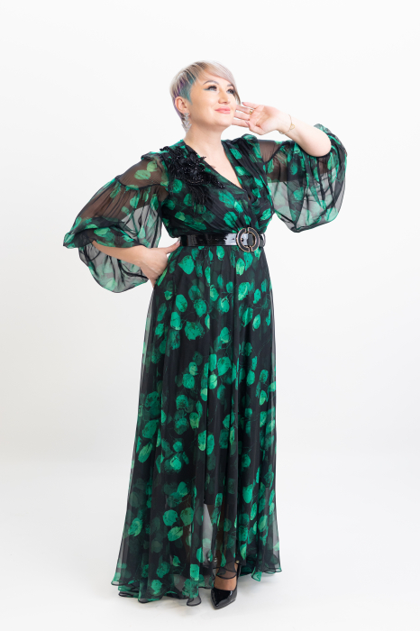 Rochie T121 verde [3]