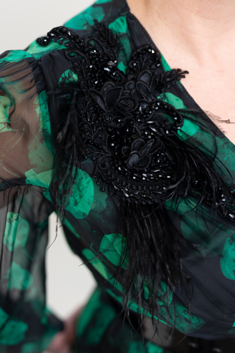 Rochie T121 verde [5]