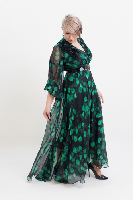 Rochie T121 verde [7]
