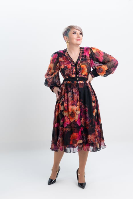 Rochie T122 flori [2]
