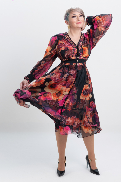 Rochie T122 flori [4]