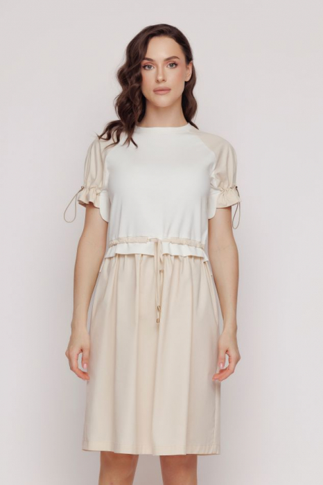 Rochie US4MZ4206 crem Mizar [2]