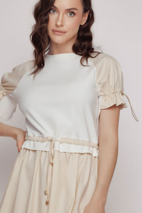 Rochie US4MZ4206 crem Mizar [4]