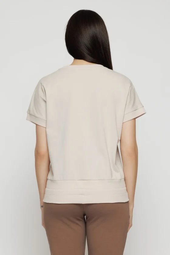Tricou 5132 bej flori Mizar [5]