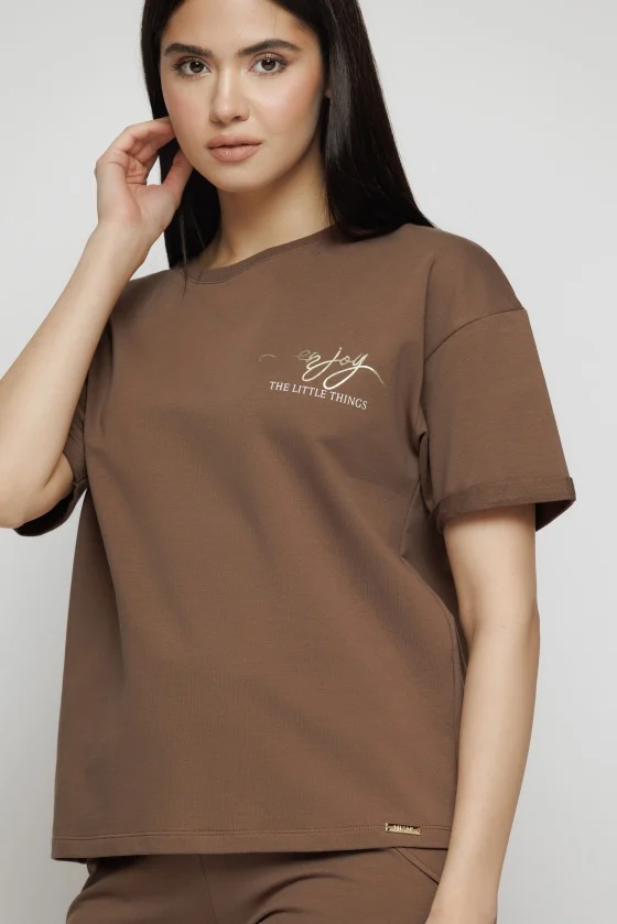 Tricou 5135 maro Mizar