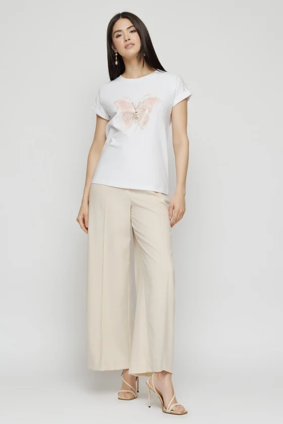 Tricou 5142 alb fluture Mizar