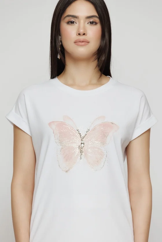Tricou 5142 alb fluture Mizar [5]