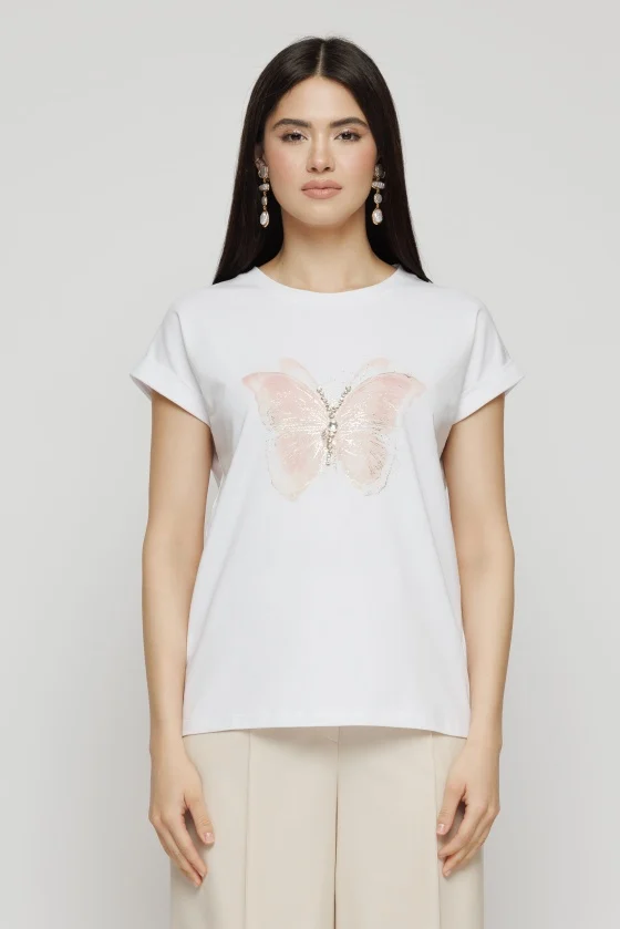 Tricou 5142 alb fluture Mizar [3]