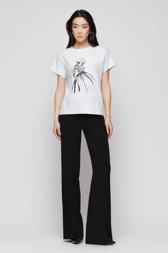 Tricou 5146 alb print Mizar [4]