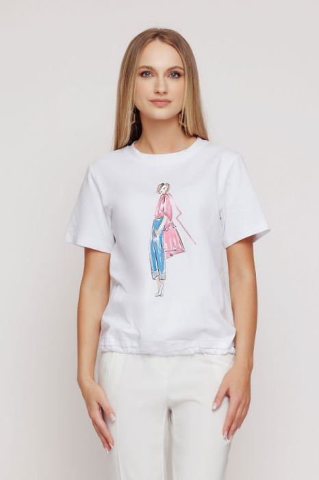 Tricou CC1MZ4180 alb Mizar [2]