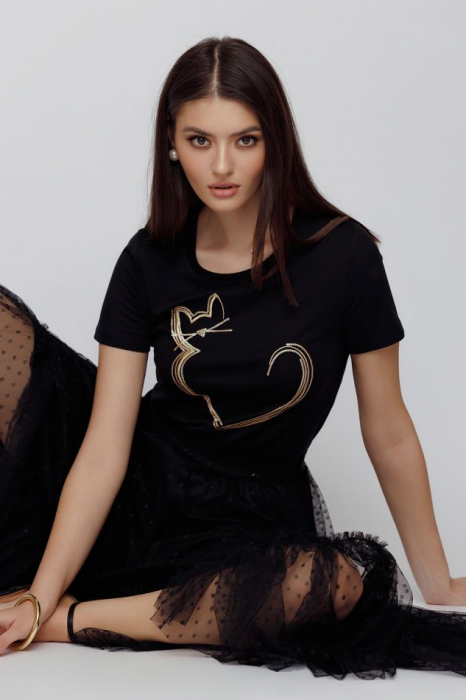 Poze Tricou OF1MZ3185 negru Mizar