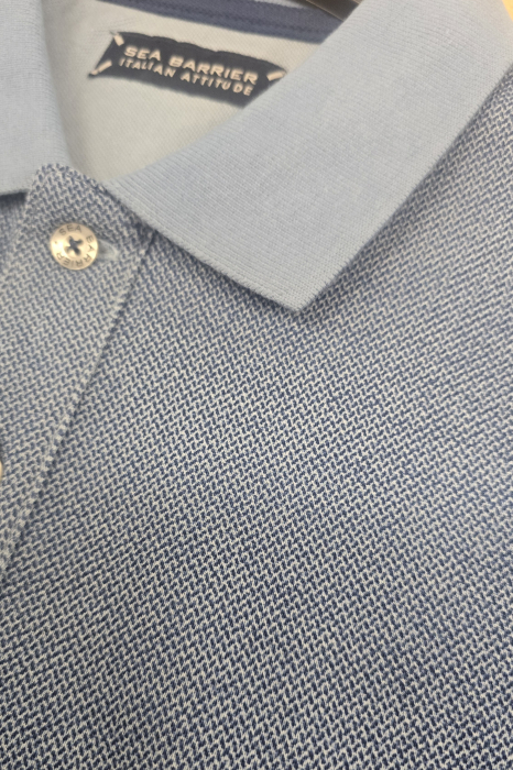 Tricou polo Echo blue Sea Barrier [2]