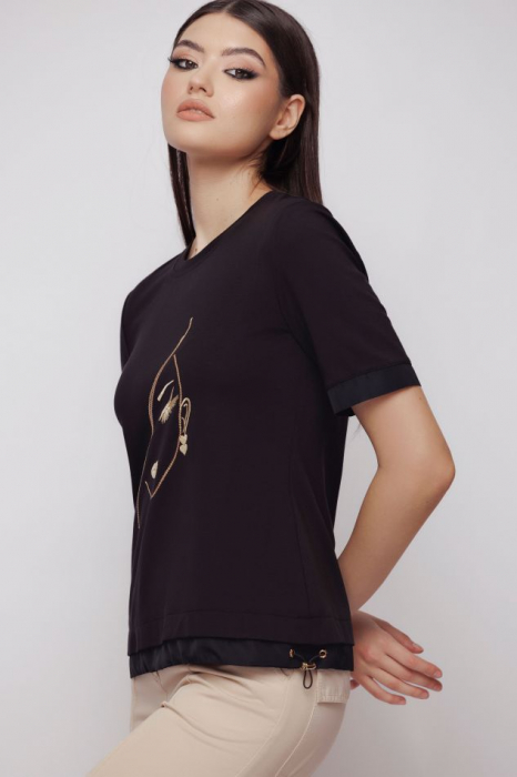 Tricou US2MZ4024 negru Mizar [2]