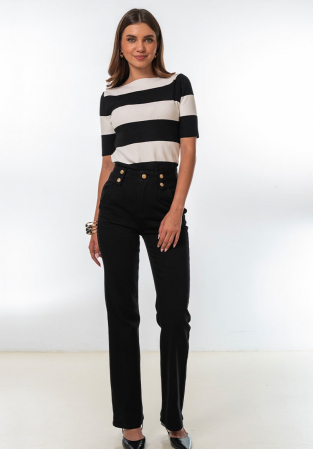 Pantaloni dama - Blug Alma negru Hermosa