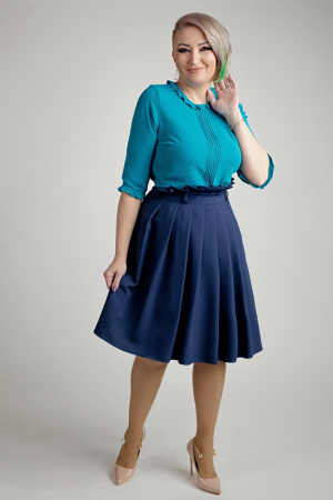 Bluze dama - Bluza 164 albastra Exnec