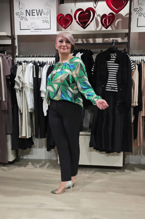 Bluza 412 geometric verde Anesia [4]