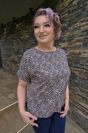 Bluza 412 imprimat bej Anesia [2]